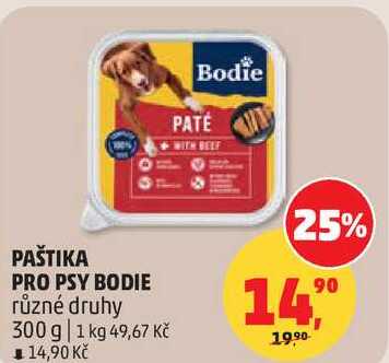 PAŠTIKA PRO PSY BODIE různé druhy, 300 g 