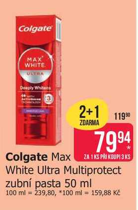 Colgate Max White Ultra Multiprotect zubní pasta 50 ml