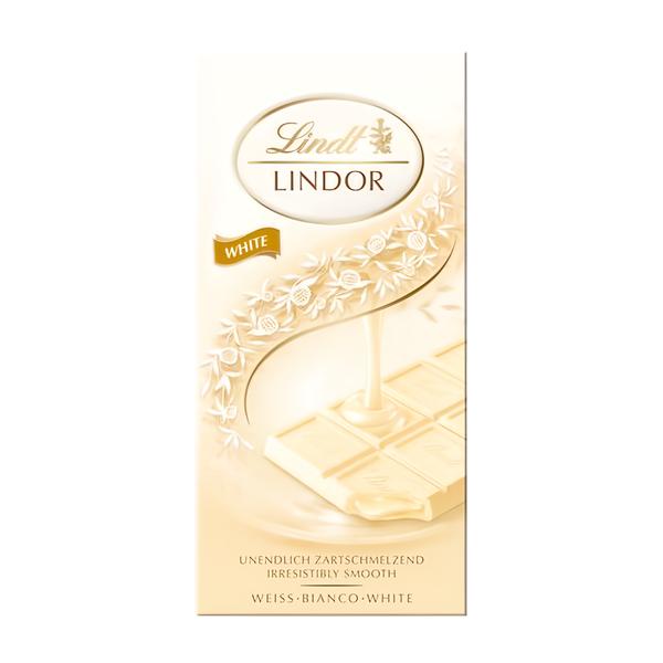Lindt Lindor čokoláda tabulková bílá
