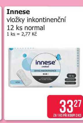 Innese vložky inkontinenční 12 ks