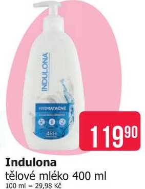 Indulona tělové mléko 400 ml 