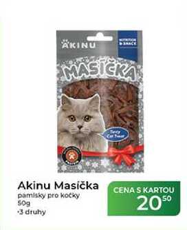 Akinu Masíčka pamlsky pro kočky 50