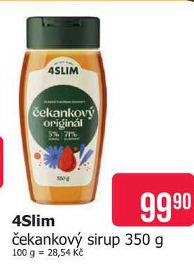 4Slim čekankový sirup 350 g