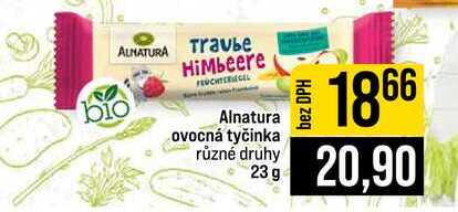 Alnatura ovocná tyčinka různé druhy 23 g