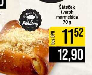 Šáteček tvaroh marmeláda 70 g