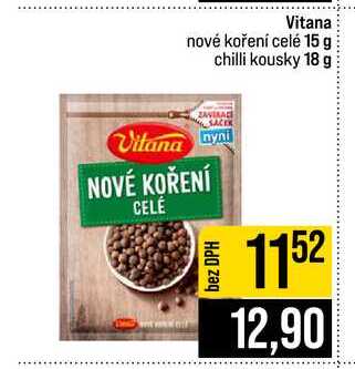 Vitana nové koření celé 15 g chilli kousky 18 g