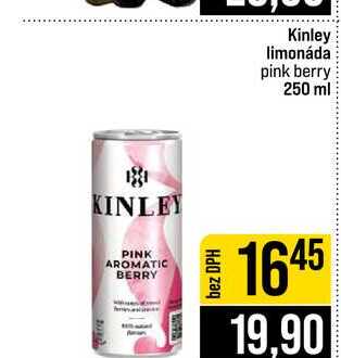 Kinley limonáda pink berry 250 ml 
