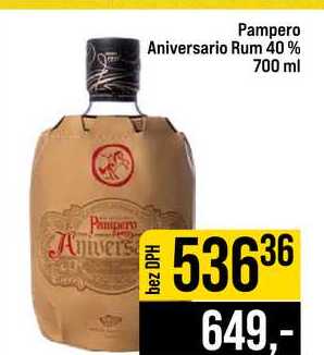 Pampero Aniversario Rum 40% 700 ml