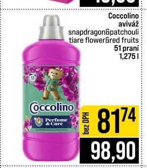 Coccolino aviváž snapdragon&patchouli tiare flower&red fruits 51 praní 1,275l