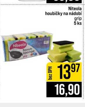 Niteola houbičky na nádobí grip 5 ks