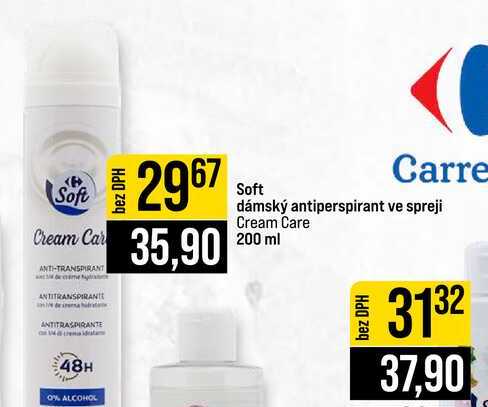 Soft Carre dámský antiperspirant ve spreji Cream Care 200 ml