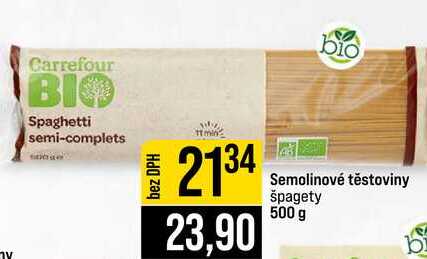 Semolinové těstoviny špagety 500 g