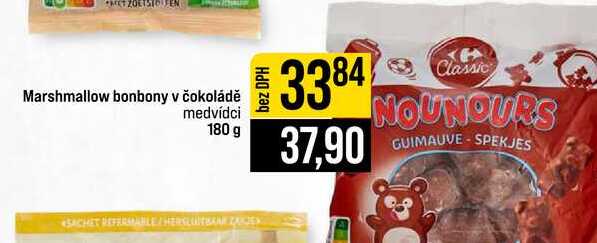 Marshmallow bonbony v čokoládě medvídci 180 g