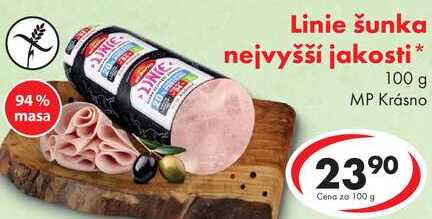 Linie šunka nejvyšší jakosti, 100 g