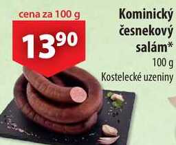 Kominický česnekový salám, 100 g