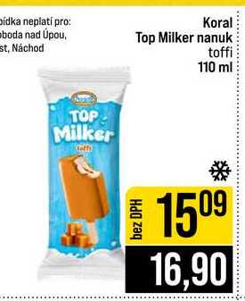 Koral Top Milker nanuk toffi 110 ml