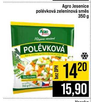 Agro Jesenice polévková zeleninová směs 350 g