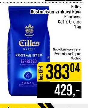 Eilles Röstmeister zrnková káva Espresso Caffé Crema 1 kg 
