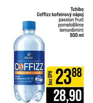 Tchibo Coffizz kofeinový nápoj passion fruit pomelo&lime lemon&mint 500 ml