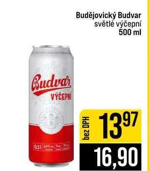 Budějovický Budvar světlé výčepní 500 ml