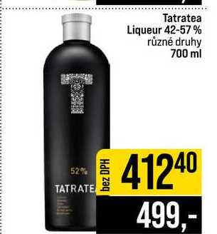 Tatratea Liqueur 42-57% různé druhy 700 ml