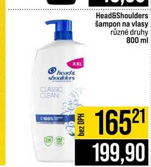Head&Shoulders šampon na vlasy různé druhy 800 ml 