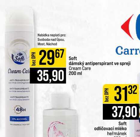 Soft Carr dámský antiperspirant ve spreji Cream Care 200 ml