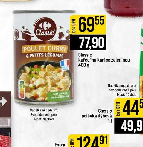 Classic kuřecí na kari se zeleninou 400 g