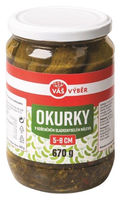 VÁŠ VÝBĚR Okurky, 360 g