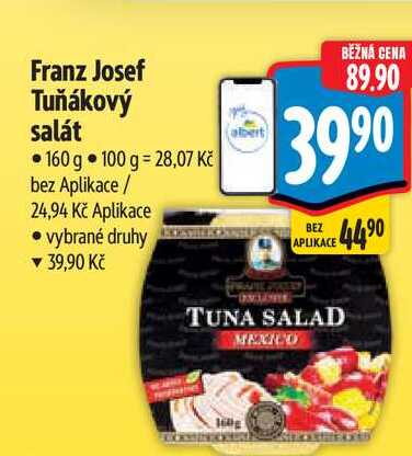 Franz Josef Tuňákový salát 160 g