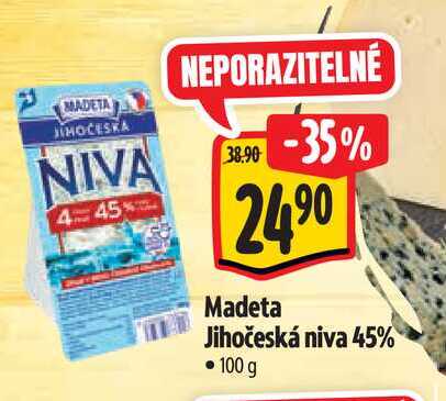 Madeta Jihočeská niva 45% 100 g