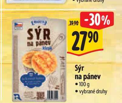  Sýr na pánev  100 g 