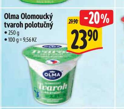 Olma Olomoucký tvaroh polotučný 250 g