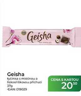Geisha tyčinka s mlečnou a liskooliškovou příchutí 37 g