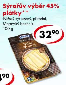 Sýrařův výběr 45% plátky, 100 g