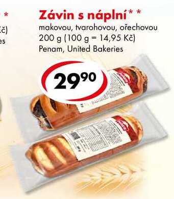 Závin s náplní, 200 g