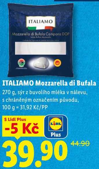 ITALIAMO Mozzarella di Bufala, 270 g