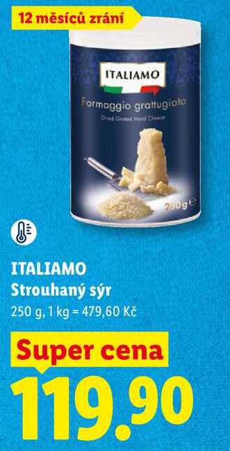 ITALIAMO Strouhaný sýr, 250 g