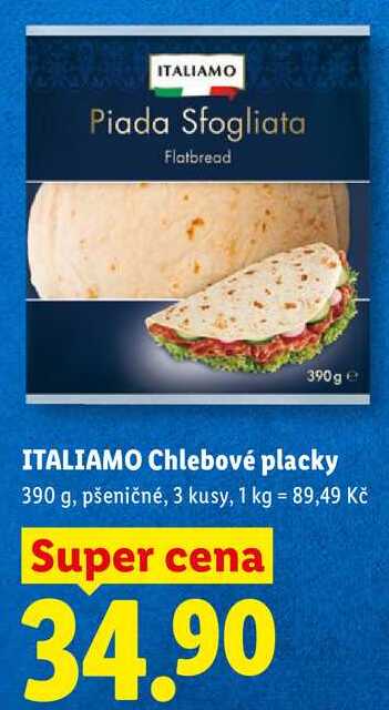 ITALIAMO Chlebové placky, 390 g