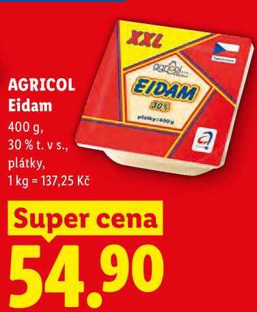 AGRICOL Eidam, 400 g