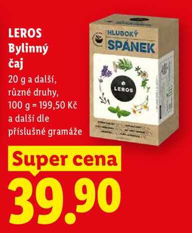 LEROS Bylinný čaj, 20 g
