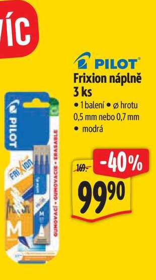 Frixion náplně 3 ks