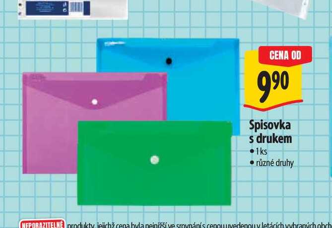 Spisovka s drukem 1ks
