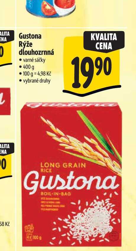   Gustona Rýže dlouhozrnná  400 g