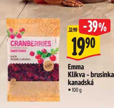   Emma Klikva - brusinka kanadská 100 g 