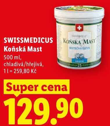 SWISSMEDICUS Koňská Mast, 500 ml