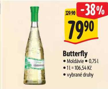 Butterfly, 0,75 l