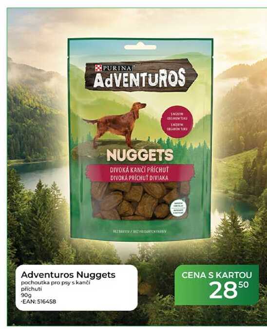 Adventuros Nuggets pochoutka pro psy s kanči příchuti 90g