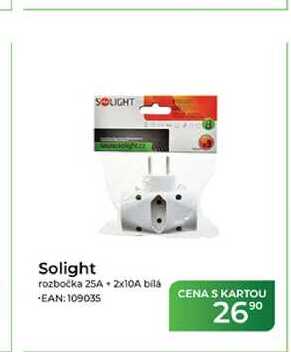 Solight rozbočka 25A 2x10A bílá