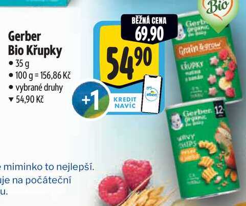 Gerber Bio Křupky, 35 g